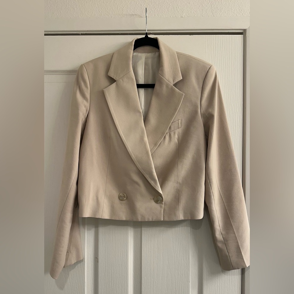 Zara Elegant Cream Women's Blazer